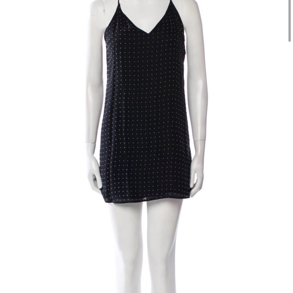 Black Studded Mini Dress